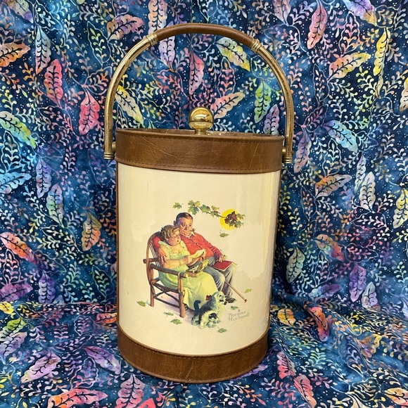 Vintage Norman Rockwell Ice Bucket Fondly Do We Remember Beguiling Buttercup - Picture 2 of 12